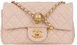Buy Chanel Beg Bahu Mini Quilted Rectangular Pearl Crush Beige Terang