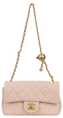 Chanel Beg Bahu Mini Quilted Rectangular Pearl Crush Beige Terang Lookbook Chanel Beg Bahu Mini Quilted Rectangular Pearl Crush Beige Terang