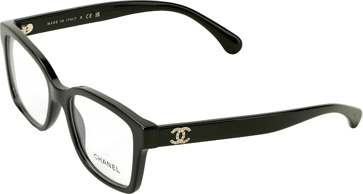 香奈儿矩形光学眼镜 黑色双C标志 男女通用眼镜框 CH3451B-C622 Lookbook 香奈儿矩形光学眼镜 黑色双C标志 男女通用眼镜框 CH3451B-C622