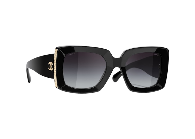 Chanel Rectangle Sunglasses Black (5435 c622/S6)