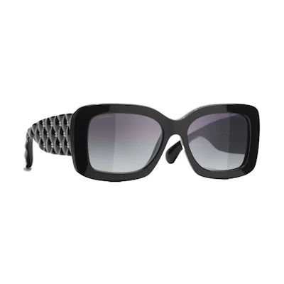 Chanel Rectangle Sunglasses Black (5483 C760/S6)