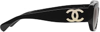 Lookbook シャネル・レクタングルサングラス ブラック (5493 c622/S5)