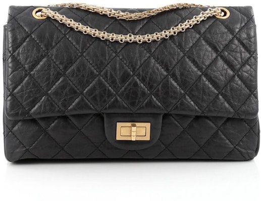 Chanel Reissue 2.55 Classic Double Flap Quilted Aged Calfskin Gold-tone 227 Black Buy Chanel Reissue 2.55 Classic Double Flap Quilted Aged Calfskin Gold-tone 227 Black