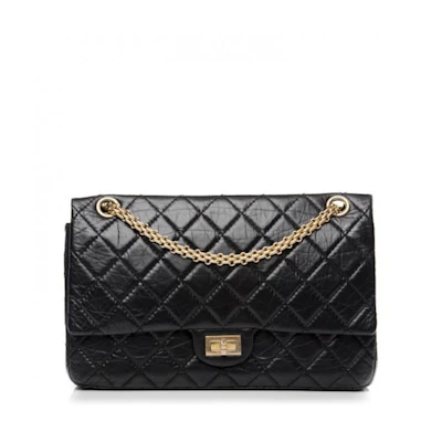 Chanel Reissue 2.55 Classic Double Flap Quilted Aged 226 Black