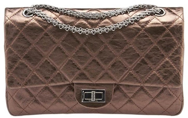Chanel Reissue 2.55 Classic Double Flap Quilted Aged Calfskin 227 Bronze Buy Chanel Reissue 2.55 Classic Double Flap Quilted Aged Calfskin 227 Bronze