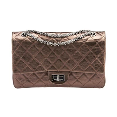 Chanel Reissue 2.55 Classic Double Flap Quilted Aged Calfskin 227 Bronze