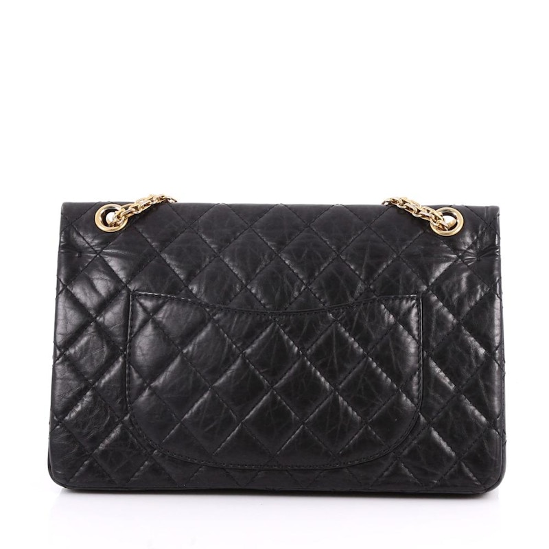 Order Chanel Reissue 2.55 Classic Double Flap Quilted Aged 226 Hitam