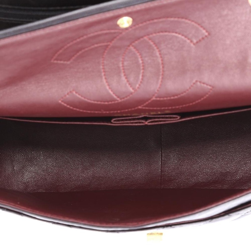 Lookbook Chanel Reissue 2.55 Classic Double Flap Quilted Aged 226 Hitam