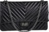 Buy Chanel Reissue 2.55 Classic Double Flap Quilted Chevron 226 Black