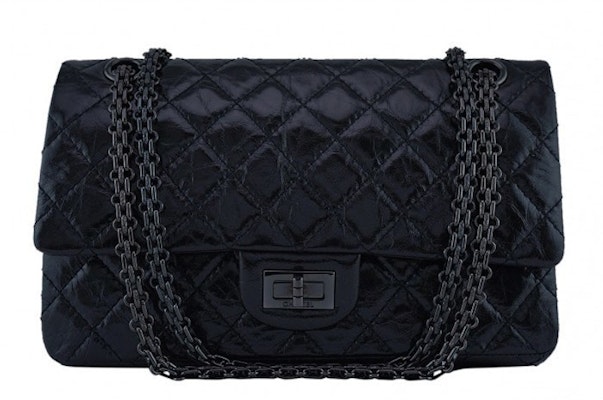 Chanel Reissue 2.55 Classic Double Flap So Black Quilted Glazed Medium Black Buy Chanel Reissue 2.55 Classic Double Flap So Black Quilted Glazed Medium Black