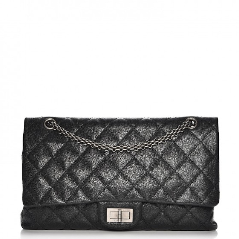 Chanel Reissue 2.55 Flap Quilted Diamond 227 Black