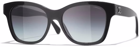 CHANEL Retro Pearl Sunglasses Butterfly Frame Unisex Couple Black CH5482H-1716S6 CHANEL Retro Pearl Sunglasses Butterfly Frame Unisex Couple Black CH5482H-1716S6