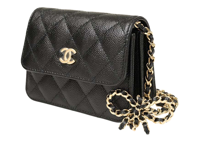 Order Chanel Mini Beg Silang Pemegang Kad Berangkaian Hitam (AP3348-B10706-94305)