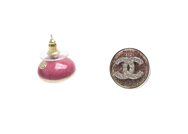 Chanel Round CC Logo Earrings Pink (ABA407) 圖 2