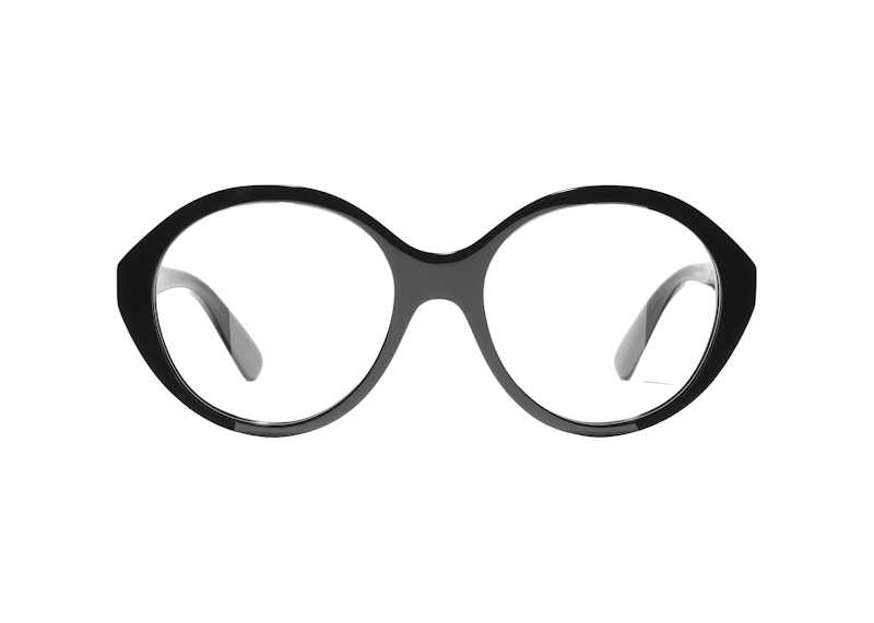 Chanel Round Eyeglasses 51mm Black/Gold (3459 C622) 圖 2
