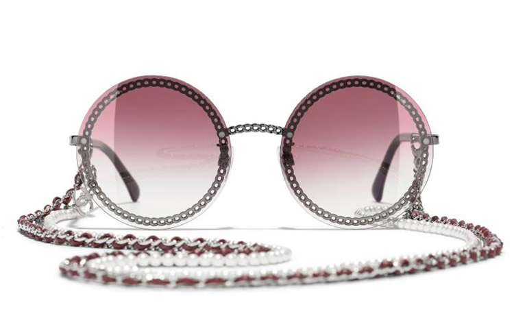 CHANEL Round Red Sunglasses - Mu Ziyang Runway Inspired. CH4245-C1083M 圖 2