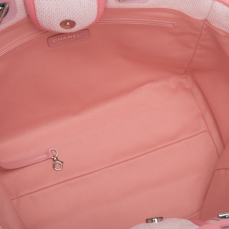 Lookbook Beg Tangan Chanel Deauville Besar Putih/Merah Jambu