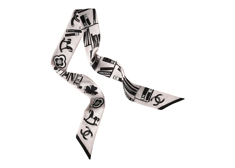 Chanel Silk Twill Slim Bandeau Pink/Black 圖 3