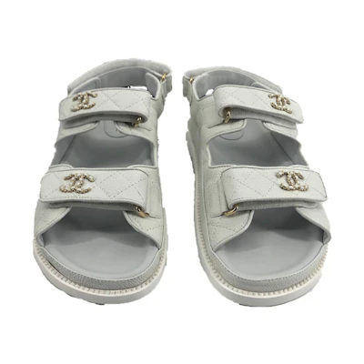 Chanel Slides 'Silver'