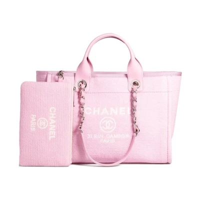 Chanel Small Deauville Shopping Bag Pink