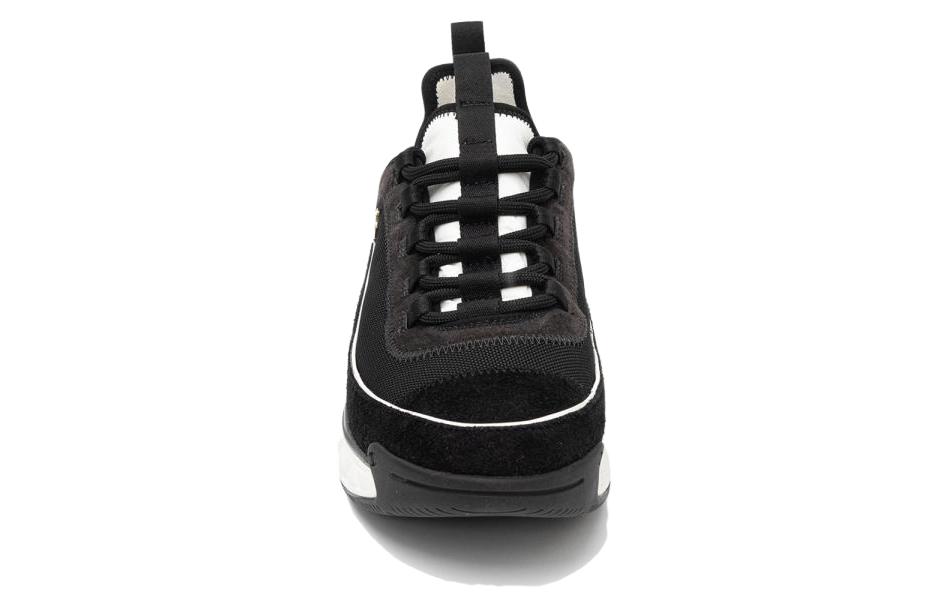 Shop Chanel Sneaker 'Black Leather' G39072-Y56144-94305
