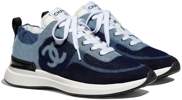 Chanel Sneaker 'Denim Blue' G37494-Y55237-K2847 Order Chanel Sneaker 'Denim Blue' G37494-Y55237-K2847