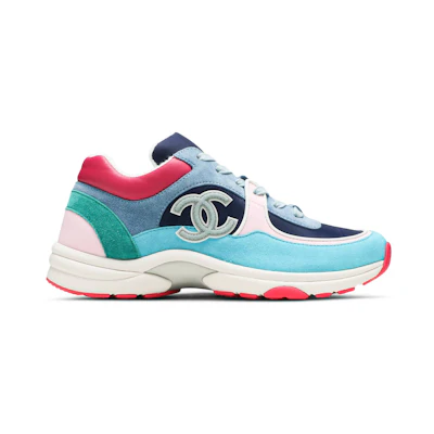 (W) Chanel Sneaker 'Navy Turquoise'
