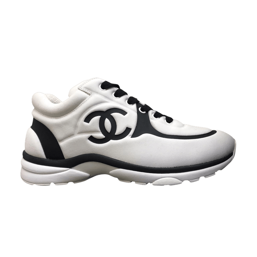 Buy 香奈儿运动鞋‘白黑’ G35365-X53366-C7600
