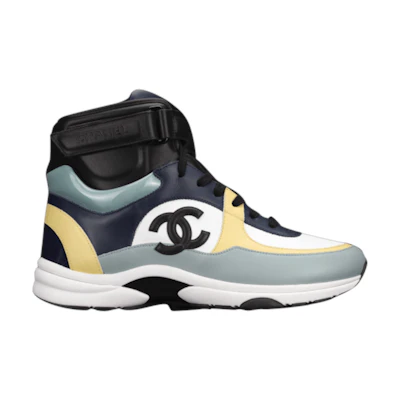 Chanel Sneaker High 'Yellow Navy Black'