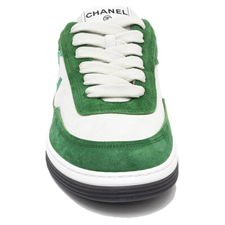 Shop 香奈儿低筒运动鞋 '23P 白绿' G39980-X56979-K5848