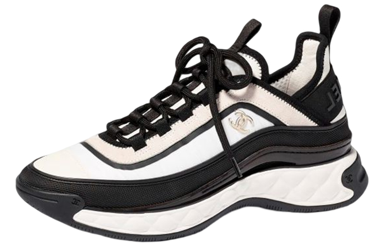 Chanel Sneaker Low 'CC Logo Laces - Black White'