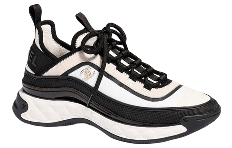 Chanel Sneaker Low 'CC Logo Laces - Black White' 圖 2