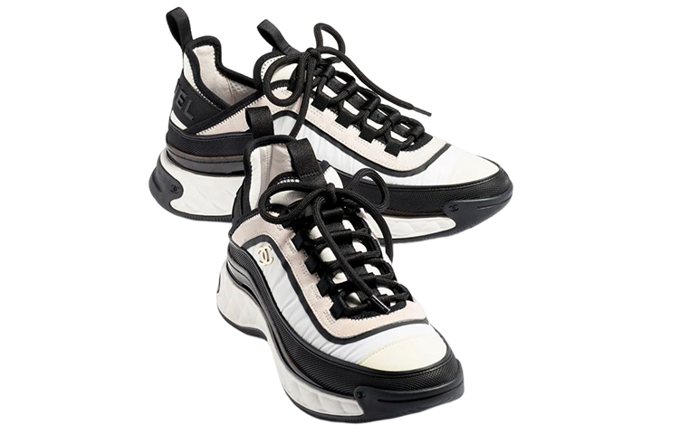 Chanel Sneaker Low 'CC Logo Laces - Black White' 圖 3