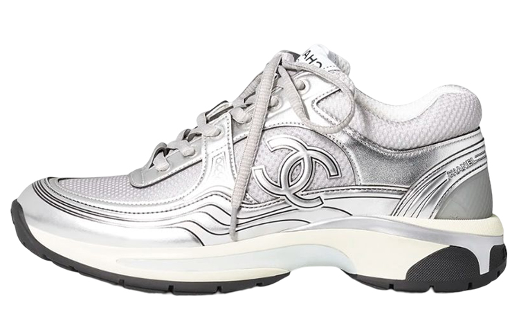 Buy Chanel Sneaker Low 'Silver Grey' G39794-Y56368-K5452