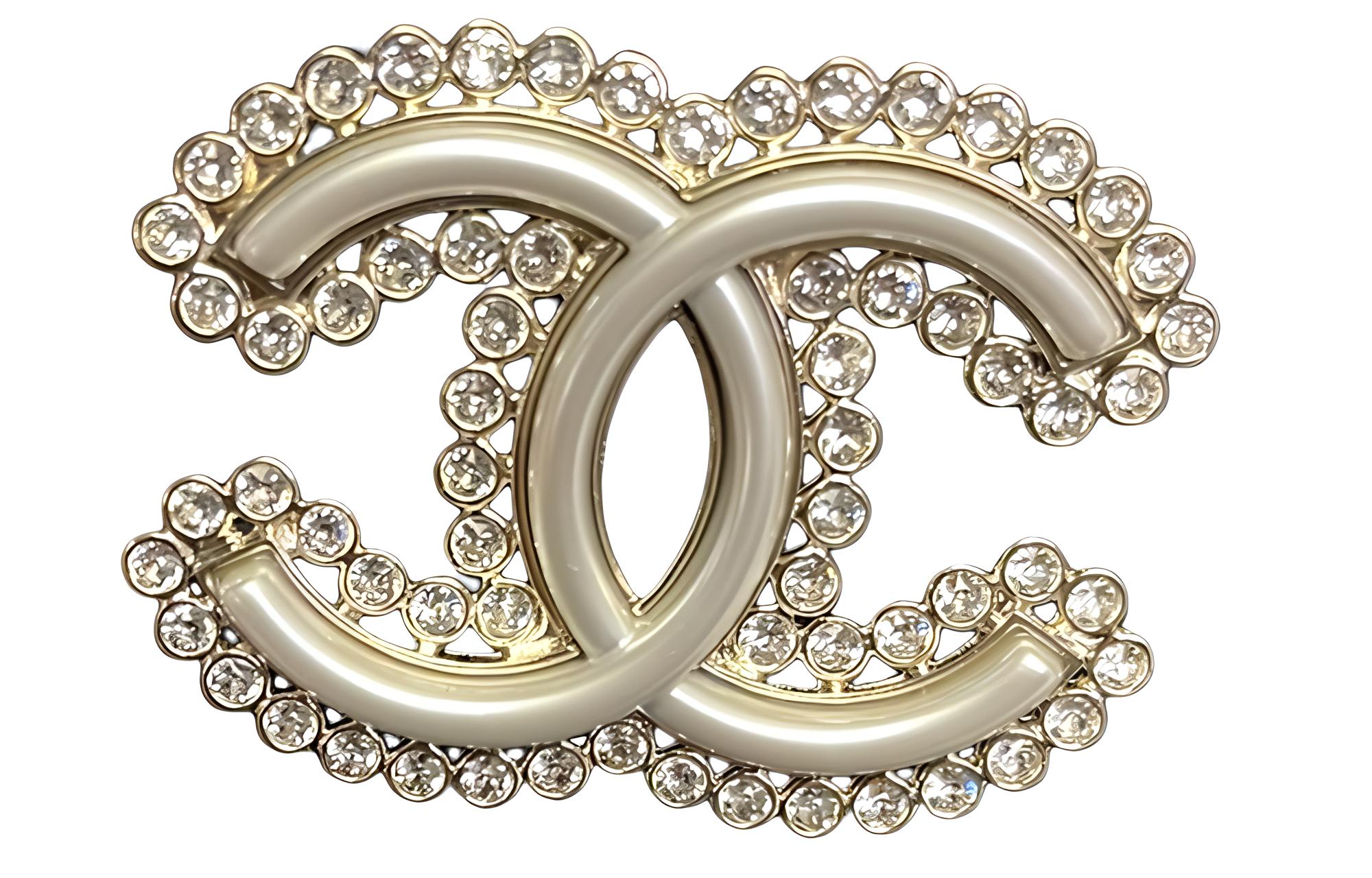 CHANEL Spring/Summer 22 Limited Edition Double C Metal Classic Brooch AB7208-B06941-NF762