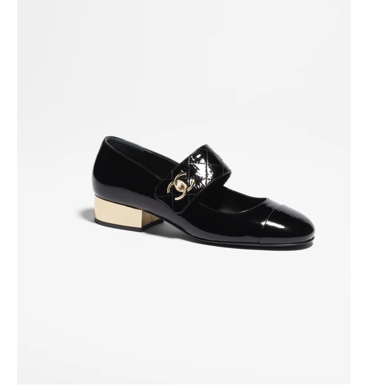 Buy 香奈兒春夏23P新品亮皮瑪麗珍鞋