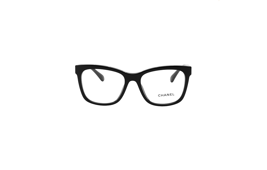 CHANEL Square Acetate Eyeglasses Black Unisex Optical Frame Asian Fit CH3392A-C501 圖 2