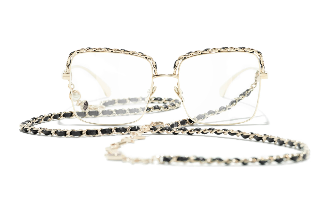 Order Kacamata Optik Retro Square CHANEL Unisex Frame Pasangan Fashionable CH2206Q-C395