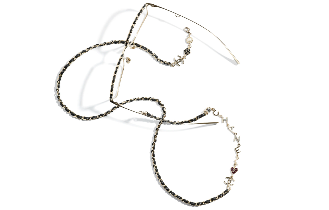 Shop Kacamata Optik Retro Square CHANEL Unisex Frame Pasangan Fashionable CH2206Q-C395