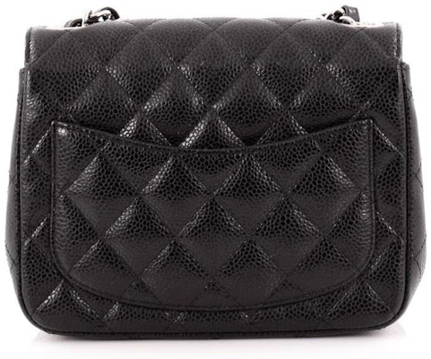 Chanel Square Single Flap Quilted Diamond Mini Caviar Black Order Chanel Square Single Flap Quilted Diamond Mini Caviar Black
