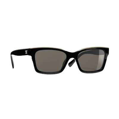 Chanel Square Sunglasses Black/Beige (5417 C534/3)