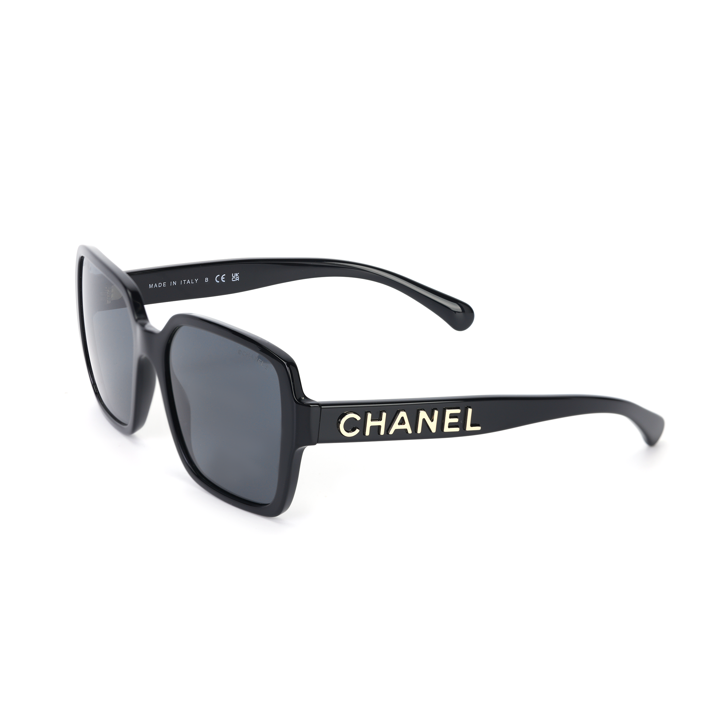 CHANEL Square Sunglasses Black Unisex Fashion Style Couple Design CH5408C622S4