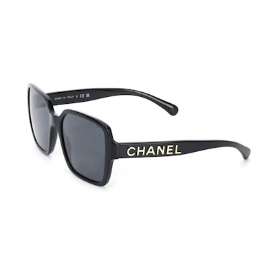 CHANEL Square Sunglasses Black Unisex Fashion Style Couple Design CH5408C622S4