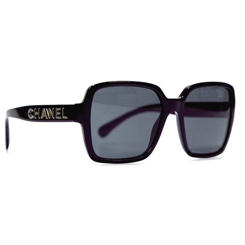 CHANEL Square Sunglasses Black Unisex Fashion Style Couple Design CH5408C622S4 圖 3