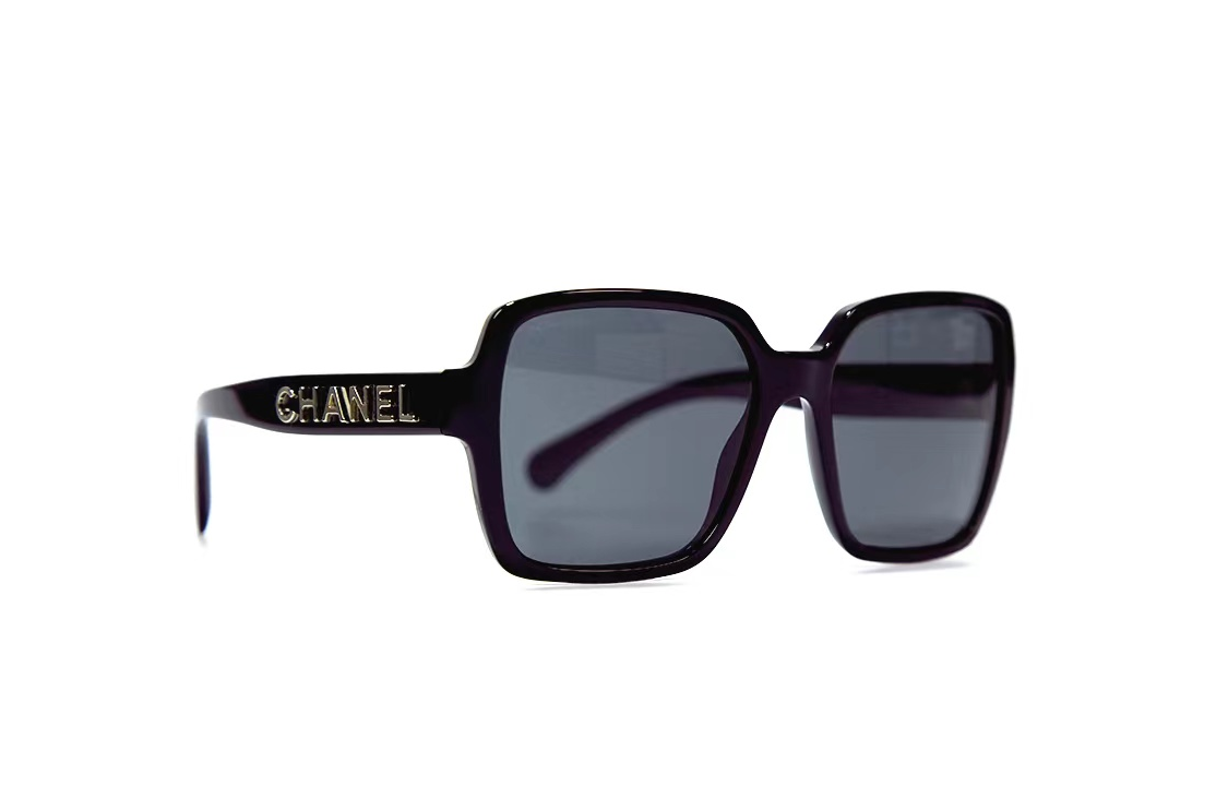 CHANEL Square Sunglasses Black Unisex Fashion Style Couple Design CH5408C622S4 圖 4