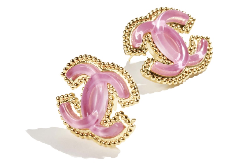 Chanel Stud Earrings Gold/Pink (ABD128 B16089 NW208) 圖 2