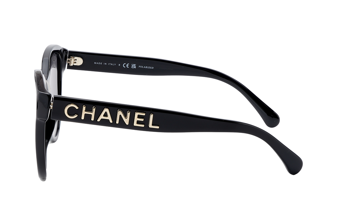 CHANEL Stylish Black Round Sunglasses Unisex Casual Eyewear CH5458C622T8 圖 4