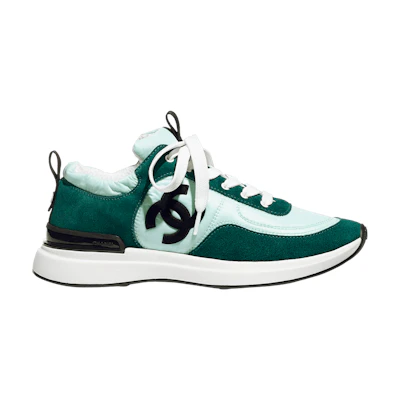 (W) Chanel Suede Calfskin Sneaker 'Light Green'