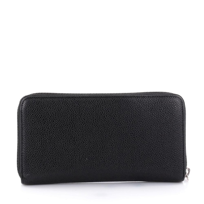 Order シャネル タイムレス CC ジップ オーガナイザーウォレット ロング ブラック