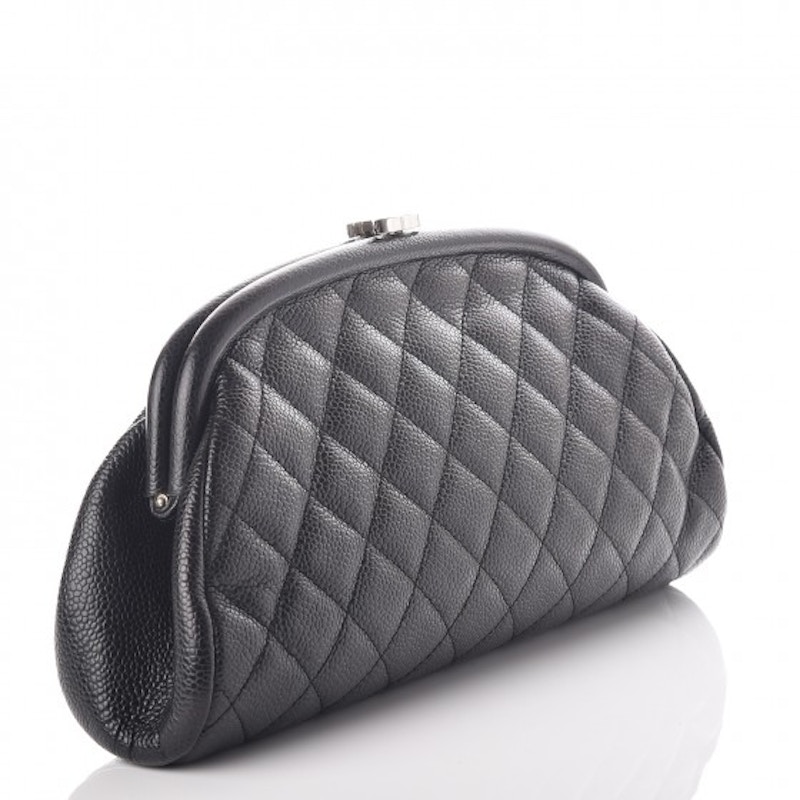 Chanel Timeless Clutch Quilted Diamond Black 圖 2